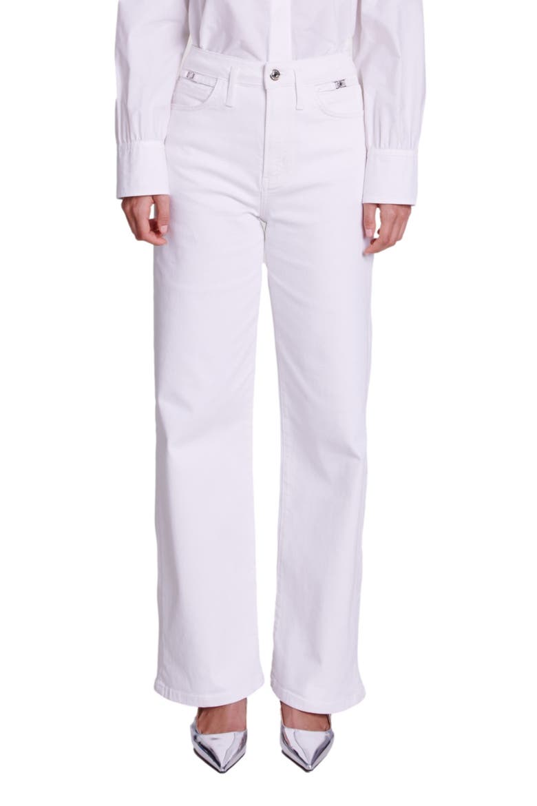 Pantinan Straight Leg Jeans, Main, color, WHITE