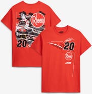 JOE GIBBS RACING TEAM COLLECTION Men's Joe Gibbs Racing Team Collection Red Christopher Bell #20 Rheem T-Shirt