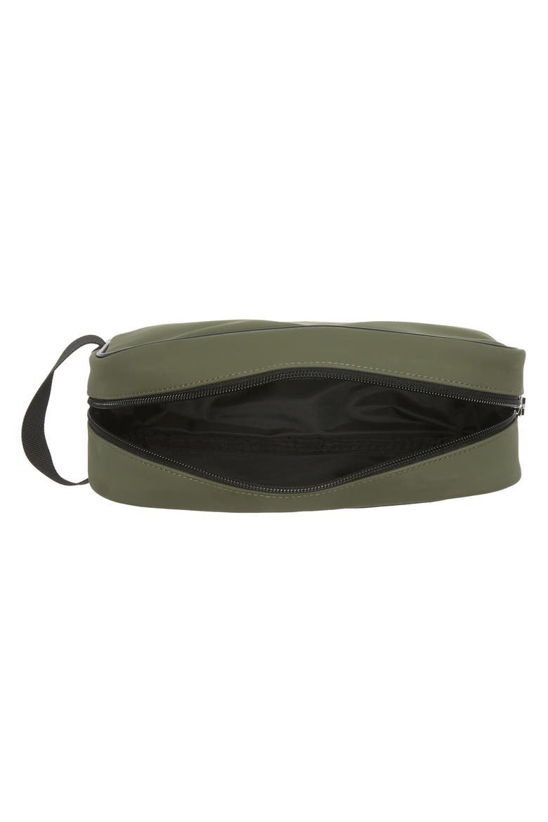 Rubber Zip Top Dopp Kit, Alternate, color, OLIVE