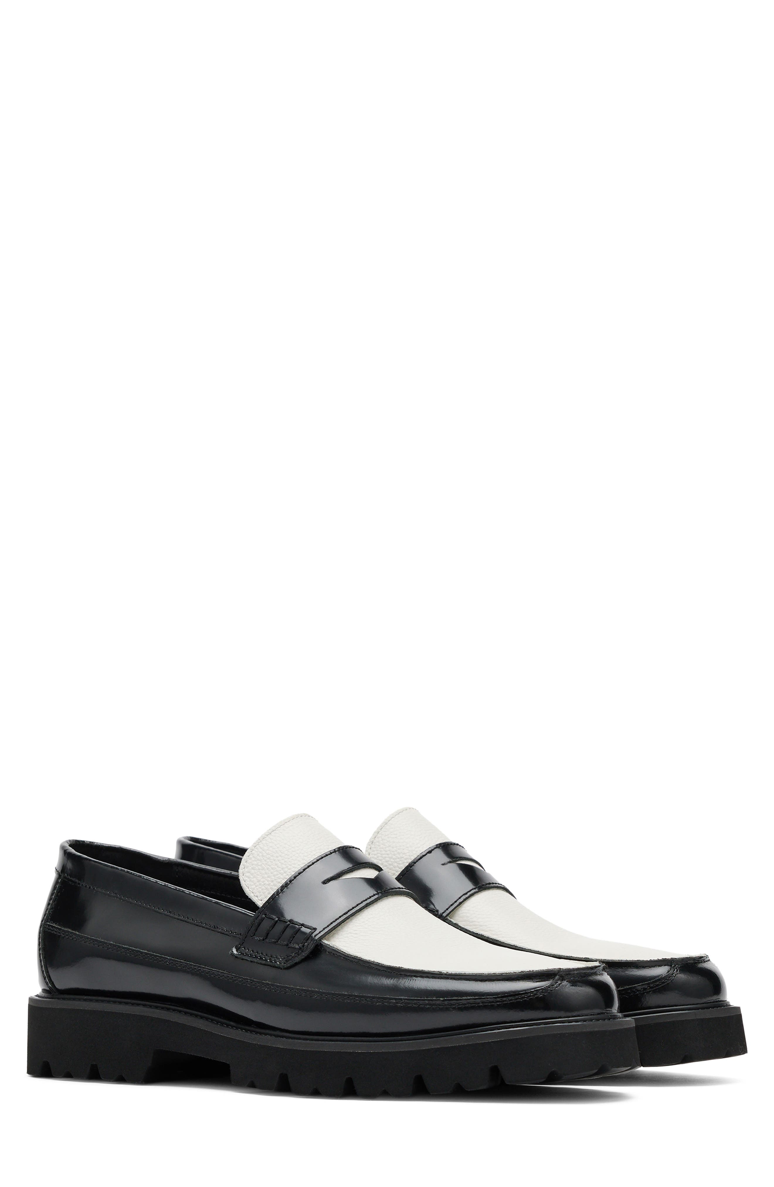 MARC NOLAN Adler Lug Sole Penny Loafer, Main, color, 