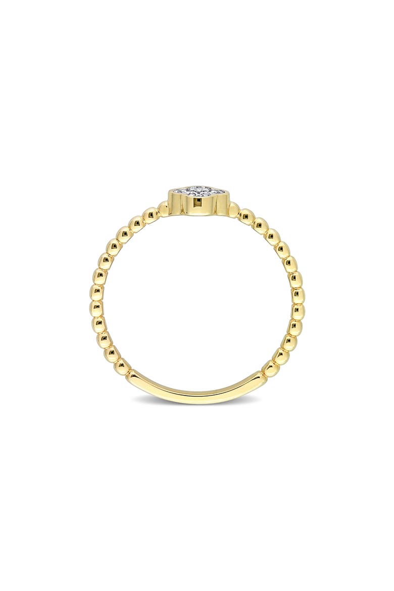 Diamond Quatrefoil Ring - 0.04ct., Alternate, color, WHITE