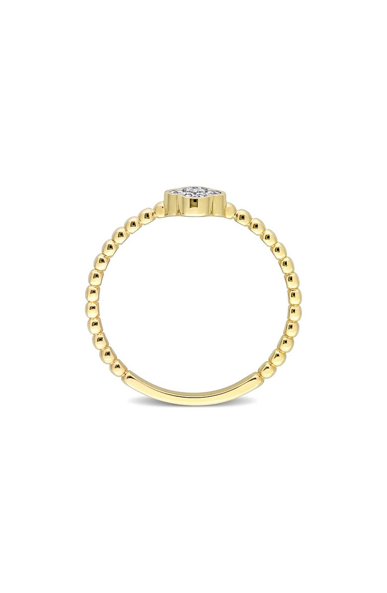 DELMAR Diamond Quatrefoil Ring - 0.04ct., Alternate, color, Gold