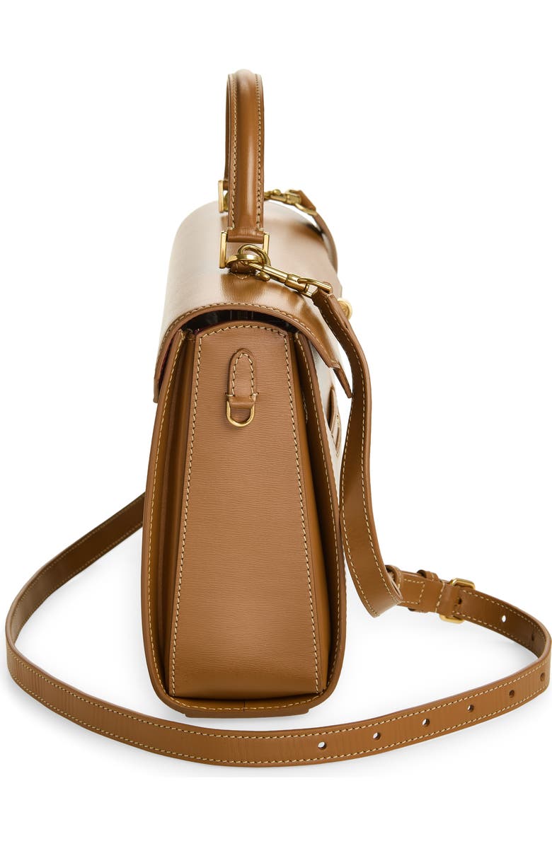 Anya Hindmarch Mortimer Leather Top Handle Bag, Alternate, color, Pecan