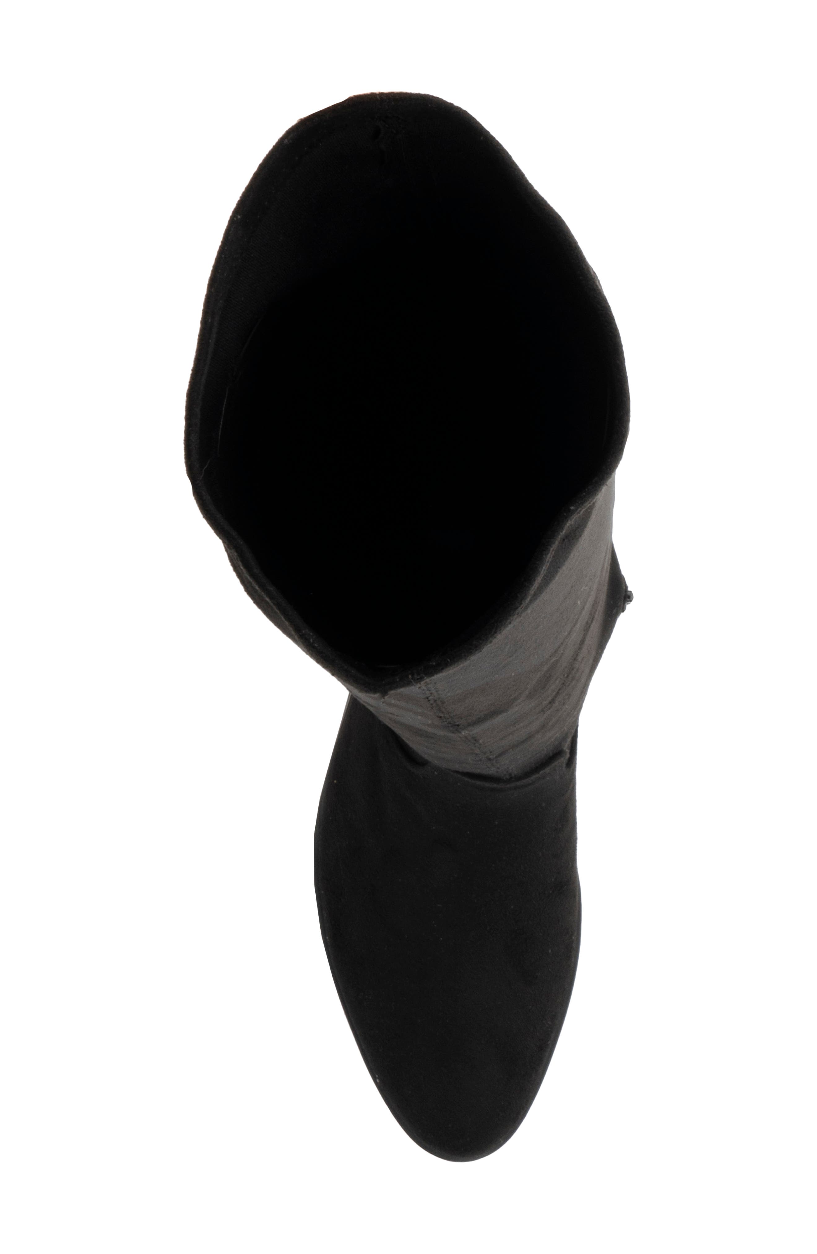 NEW YORK AND COMPANY Rana Faux Suede Tall Boot, Alternate, color, Black