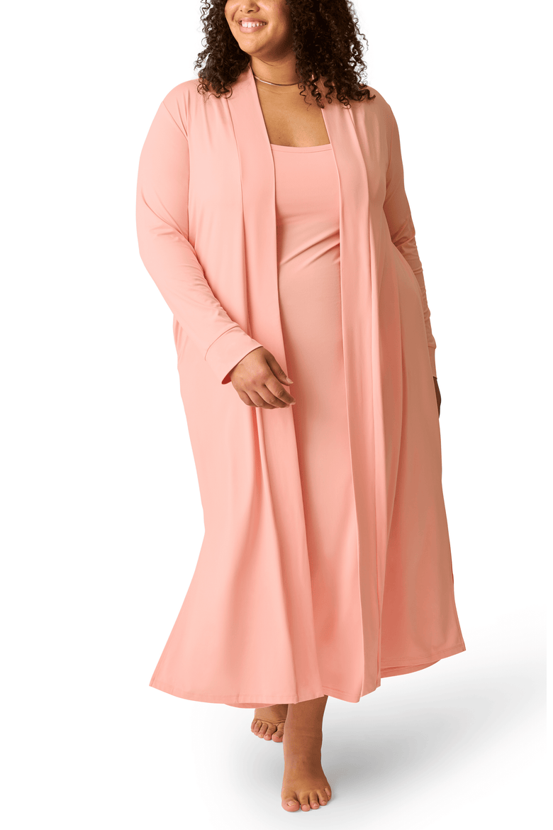 The Sunday Lounge Duster, Main, color, Sunset Pink