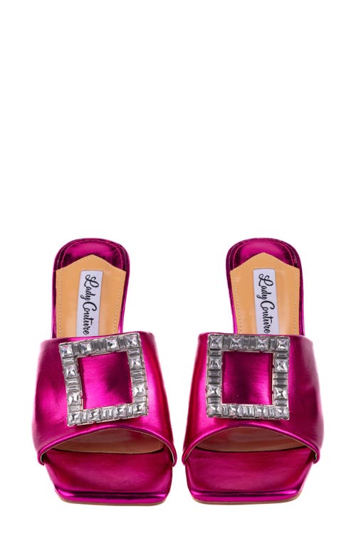 Lady Couture Casino Slide Sandal In Pink
