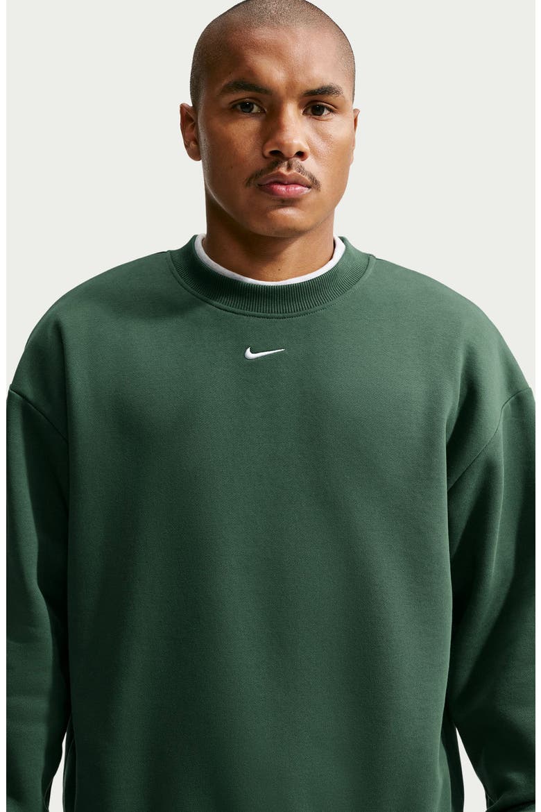 Solo Crewneck Sweatshirt, Alternate, color, FIR/ SAIL
