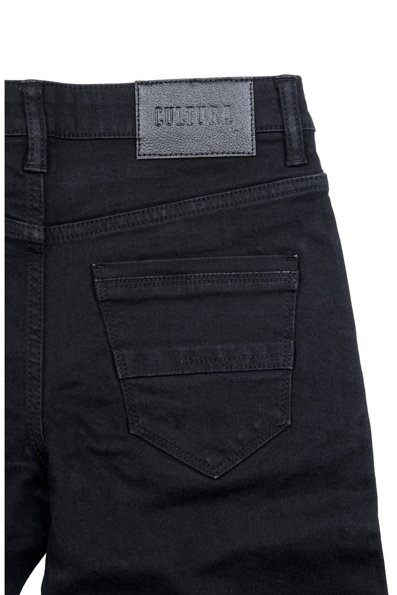 Kids' Cultura Stretch Straight Leg Jeans, Alternate, color, JET BLACK
