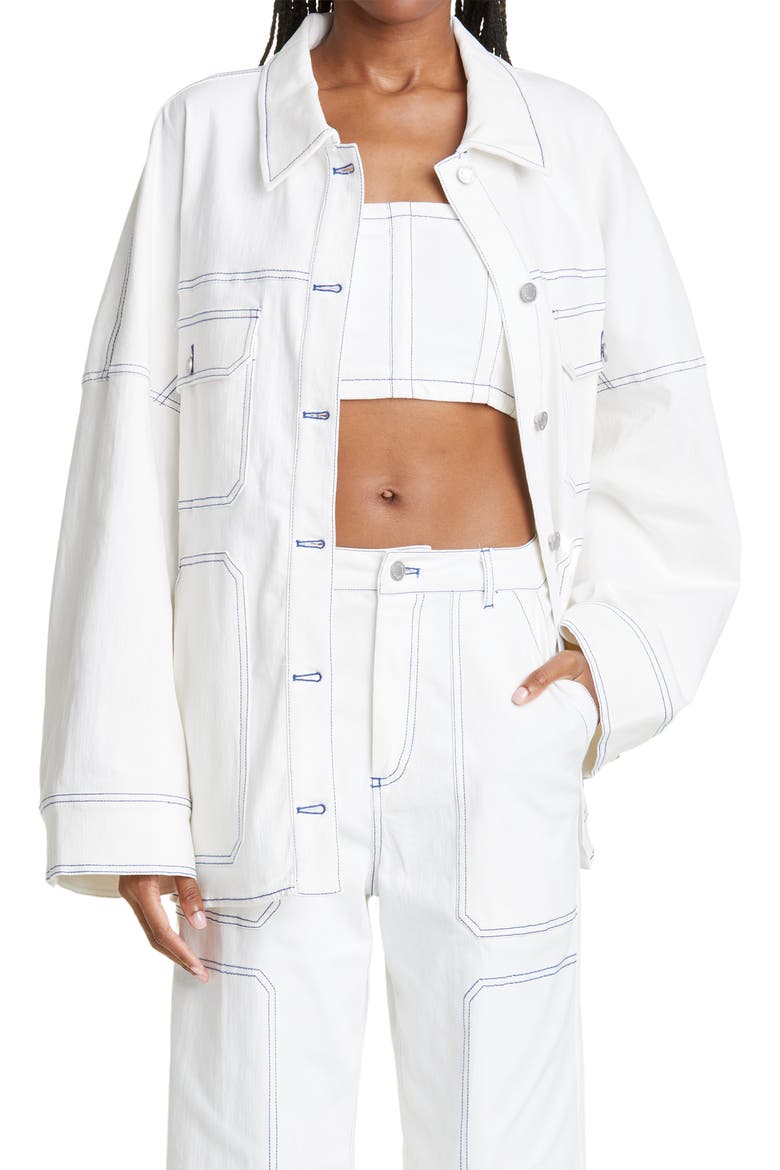 Cooper Shirt Jacket, Main, color, WHITE