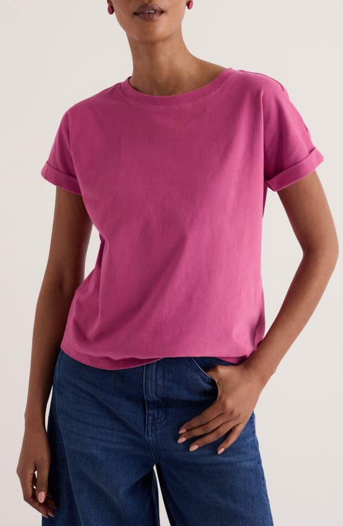 Seasalt Cornwall Porthzennor Organic Cotton T-shirt In Rosa