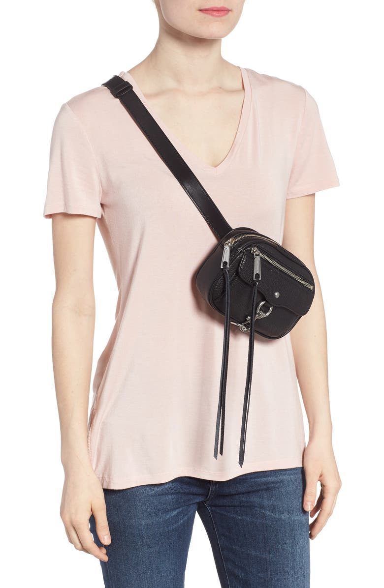 Rebecca Minkoff Blythe Leather Belt Bag, Alternate, color,