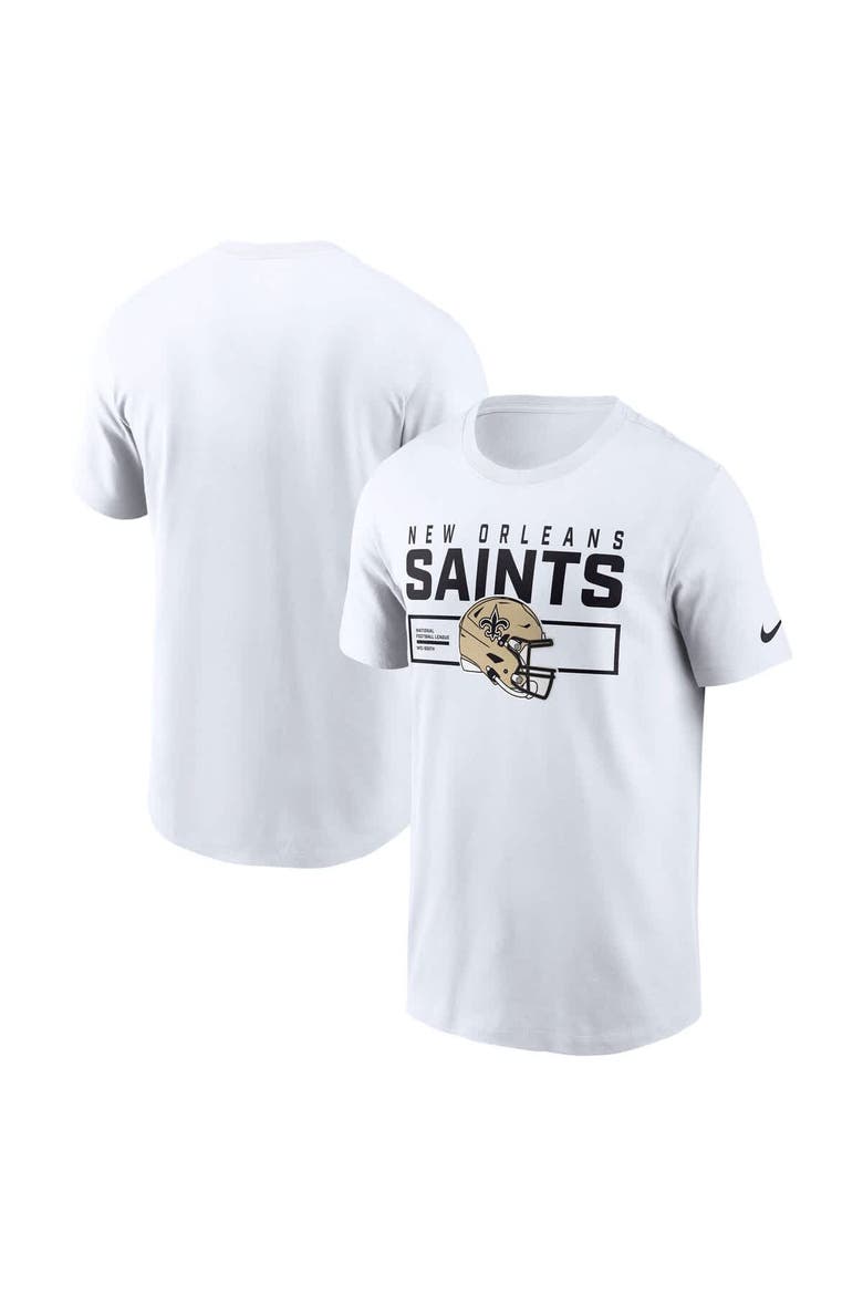 Men's Nike White New Orleans Saints Primetime Helmet Essential T-Shirt, Main, color, White