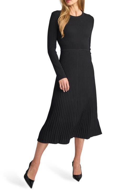 Rebecca Crewneck Midi Flare Dress