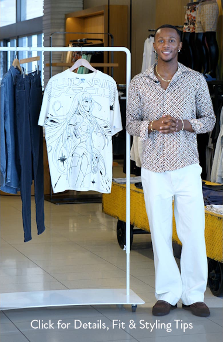 Anime Oversize Graphic T-Shirt, sales video thumbnail