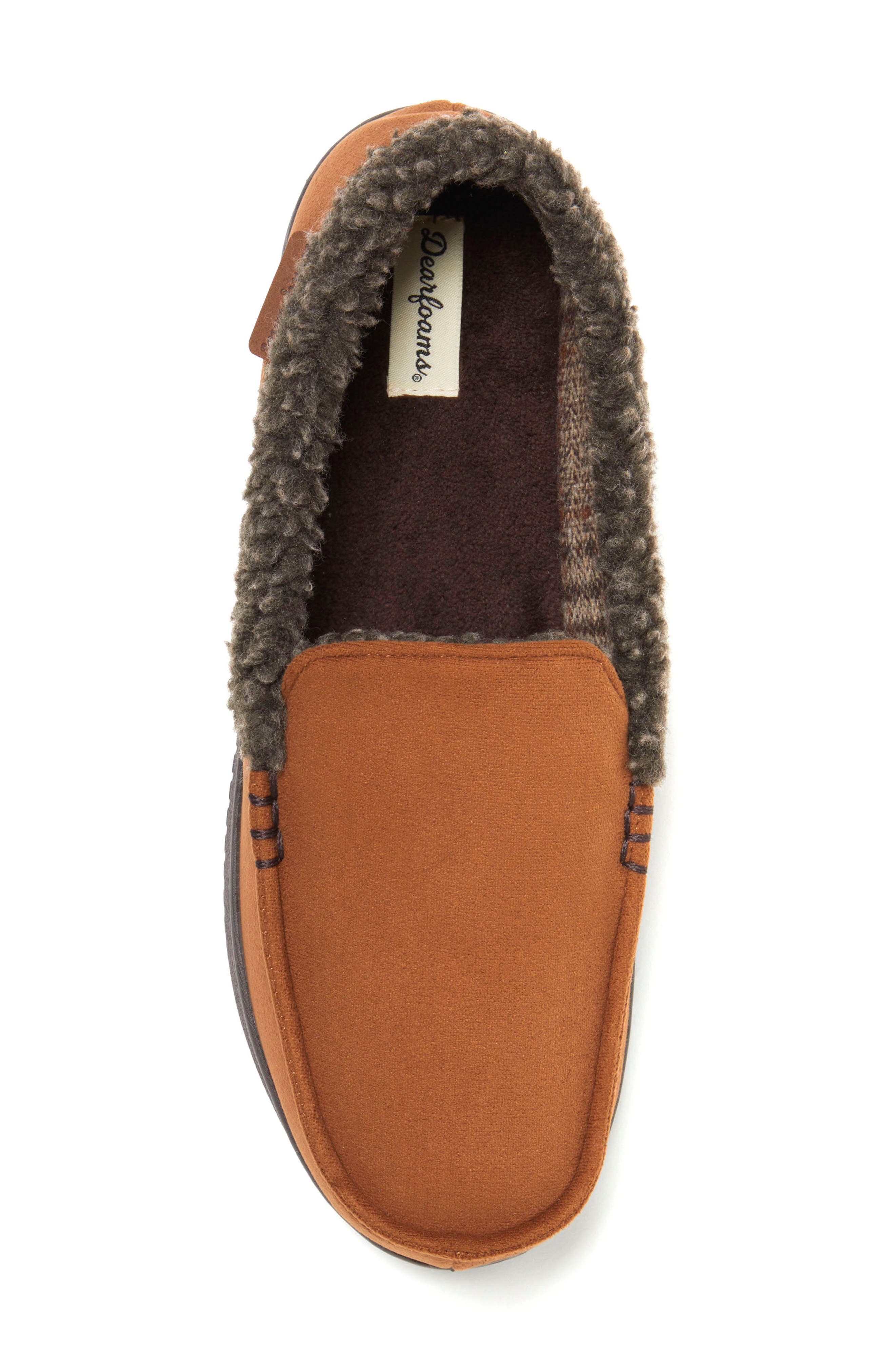 Alexander Faux Shearling Driving Loafer, Alternate, color, CHESTNUT