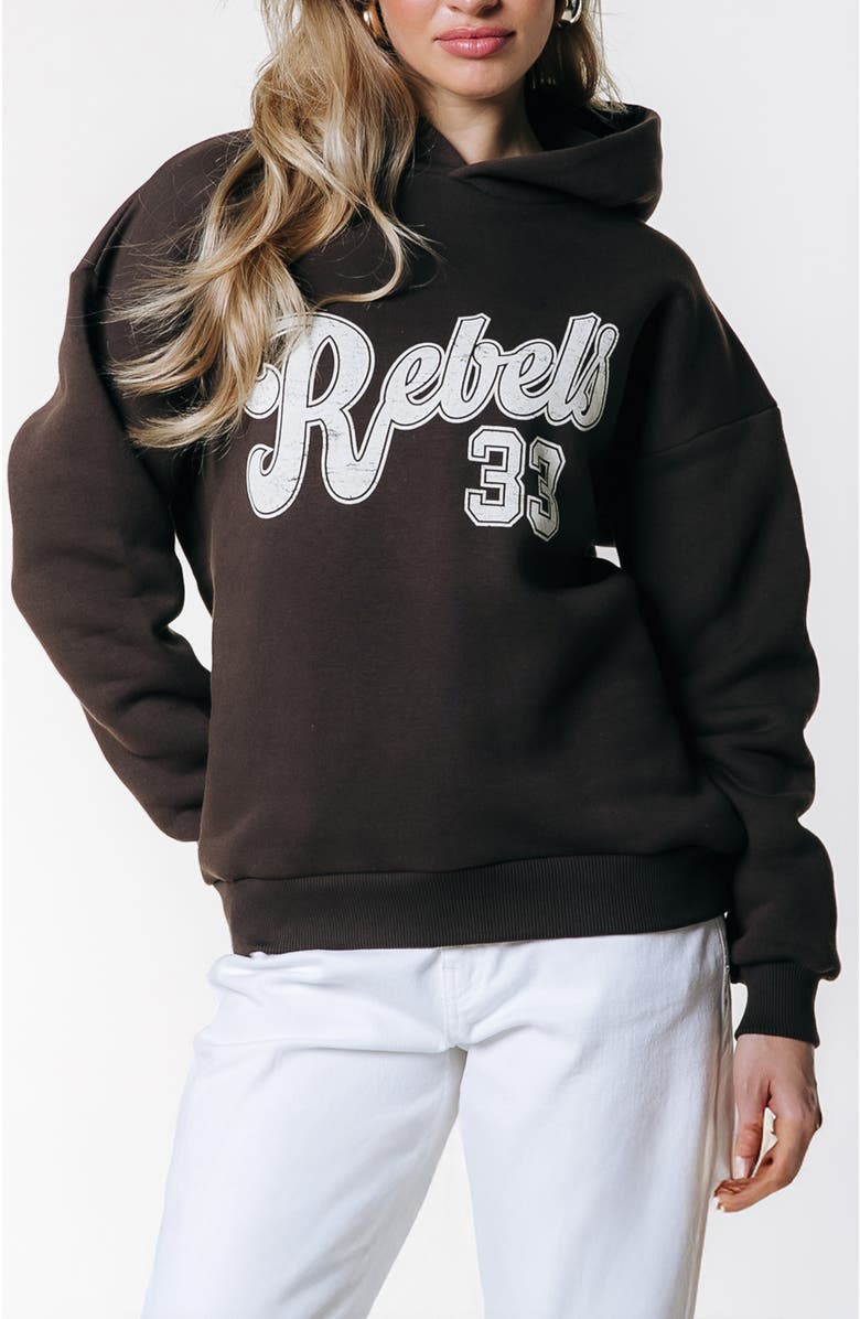 Colourful Rebel Rebel 33 Clean Hoodie, Main, color, Brown