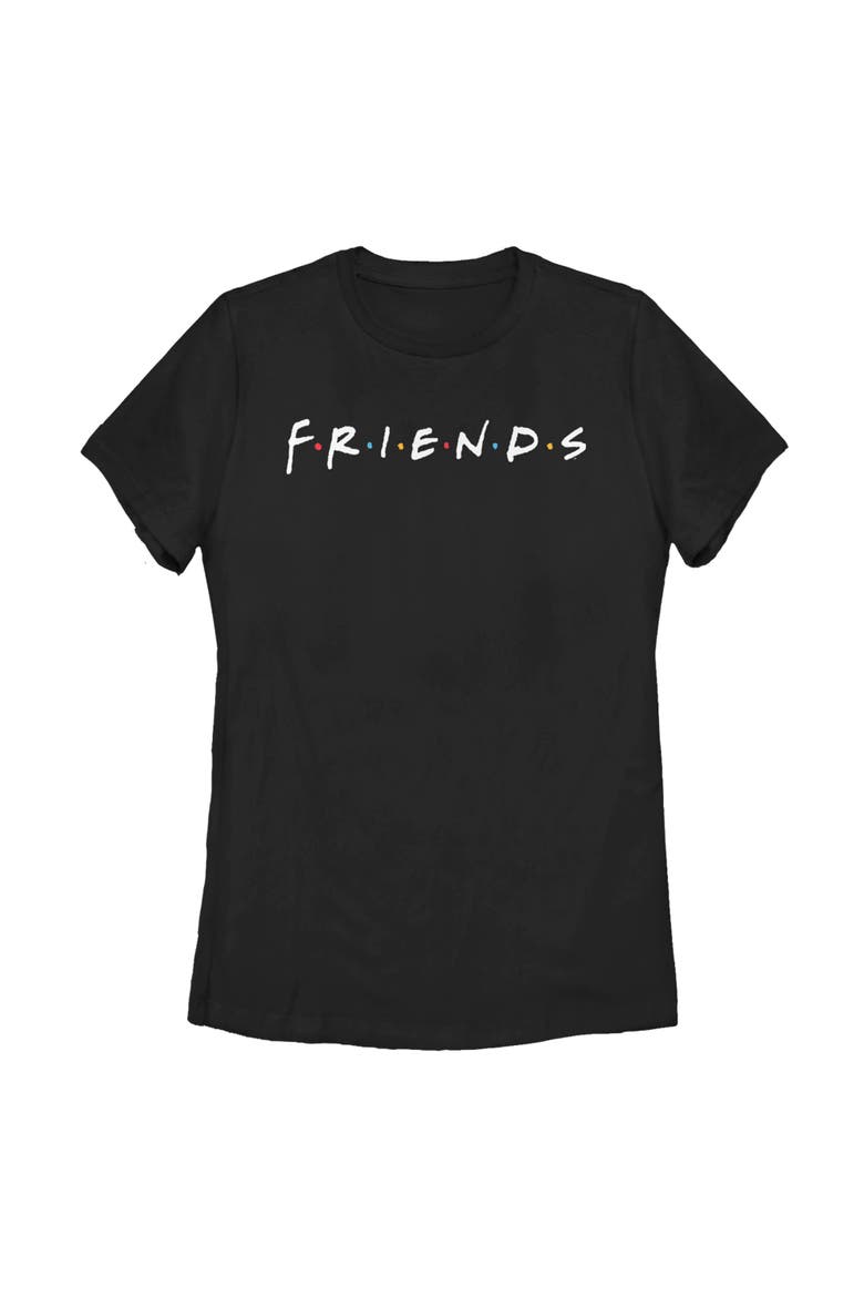 Women's Friends Classic TV Logo  Graphic T-Shirt, Main, color, Black