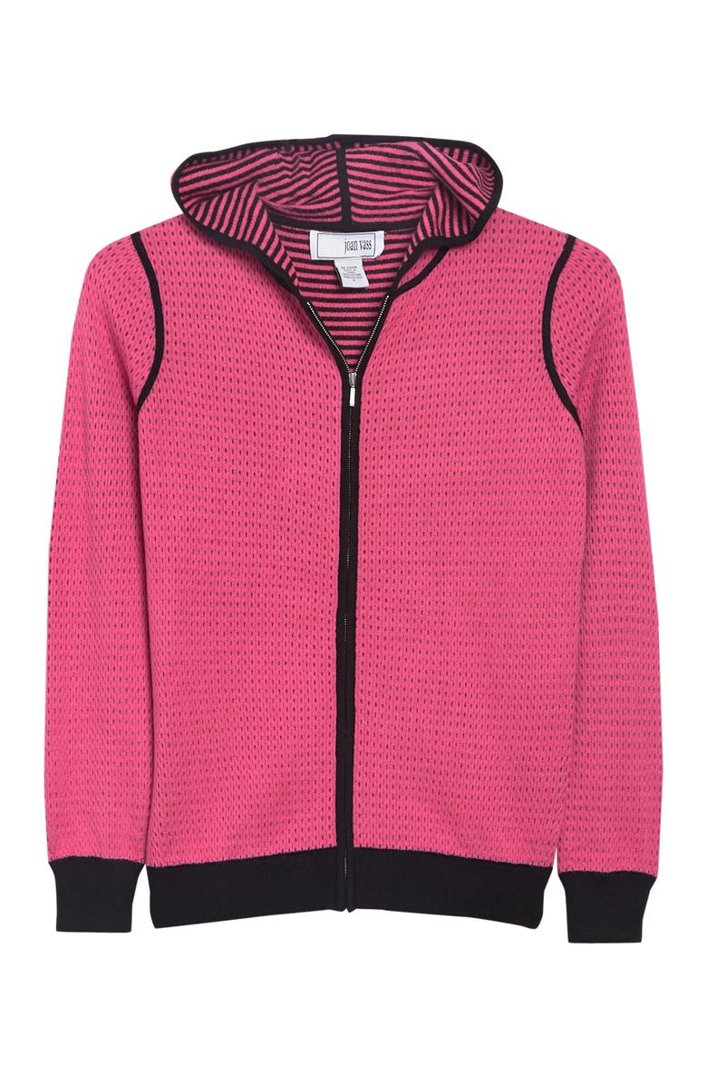 Joan Vass N.Y. Doubleface Zip Hoodie, Main, color, 