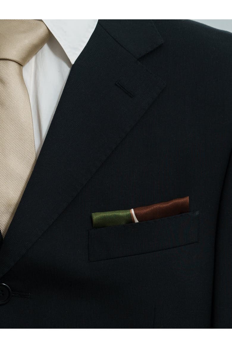 Modular Silk Pocket Square, Alternate, color, Green