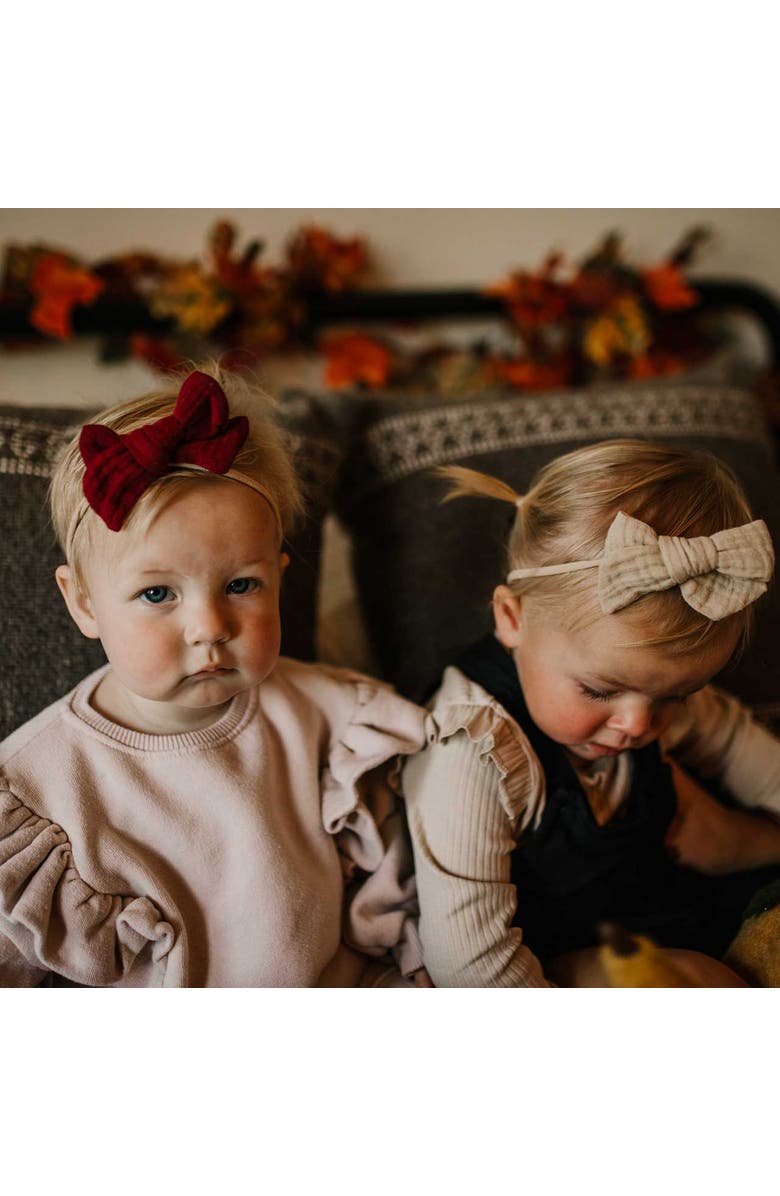 Parker Baby Co. Maple Set - Bows and Headbands - 5 Pack, Alternate, color, Maple Set