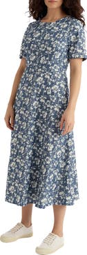 Seasalt Cornwall Fox Path Organic Cotton Floral Dress