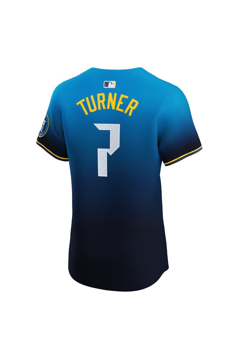 Men's Nike Trea Turner Navy Philadelphia Phillies City Connect Elite Jersey, Alternate, color, Navy