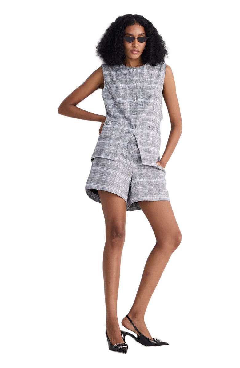 Reistor Cotton Tweed Shorts, Alternate, color, Steel Breeze