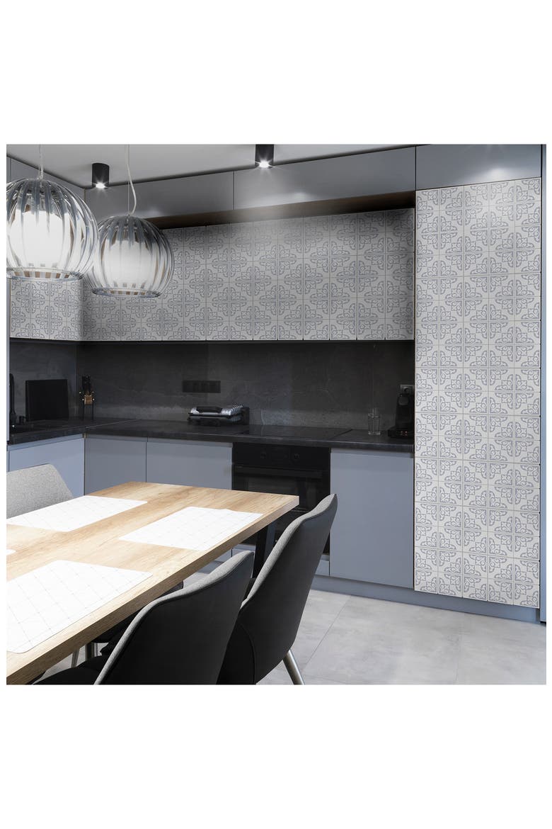 Osborne Monochromatic 96-Piece Tile Sticker Set, Alternate, color, LIGHT GREY