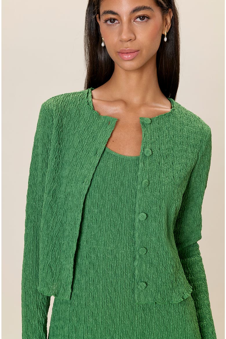 Taryn Knit Cardigan, Alternate, color, Forest Green