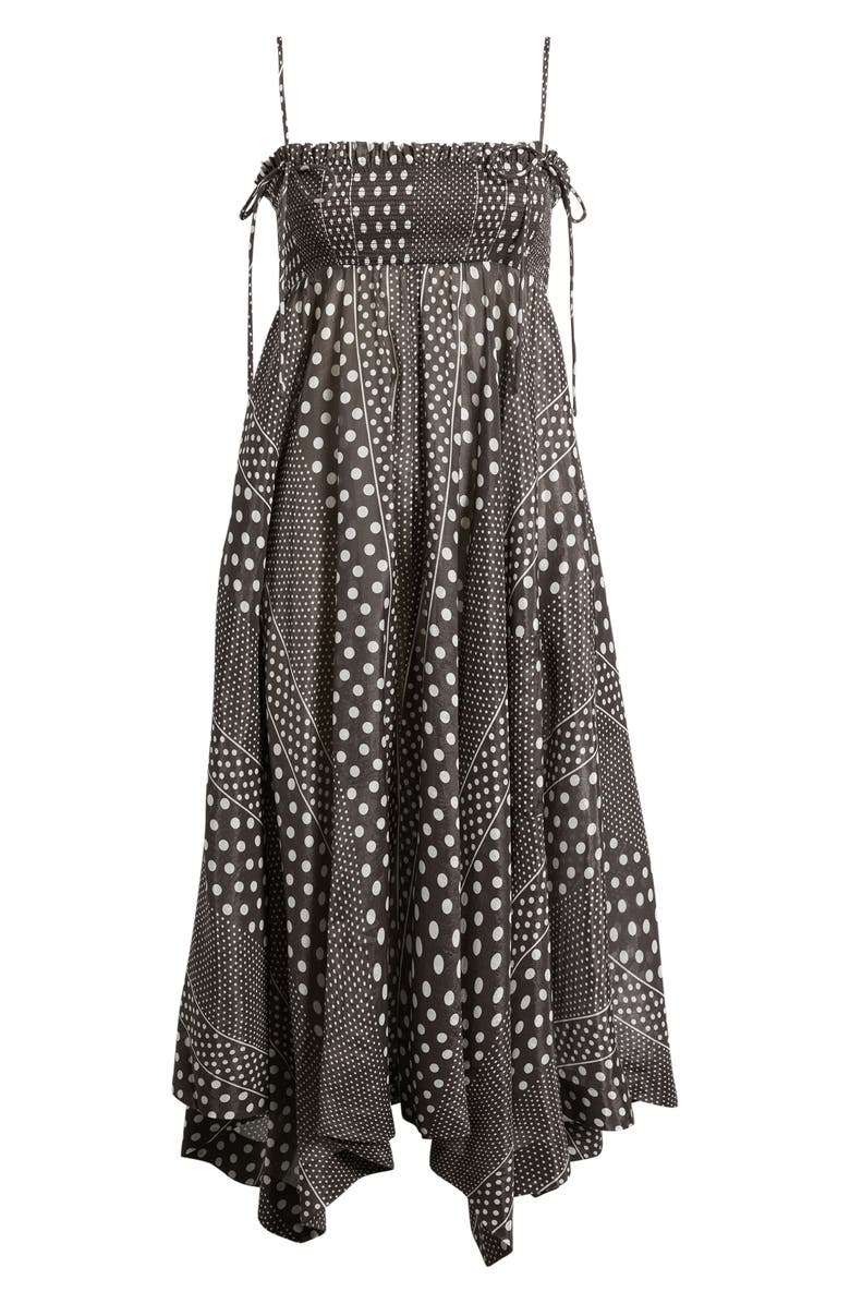 Damson Madder Nani Handkerchief Hem Sundress, Alternate, color, Dark Brown