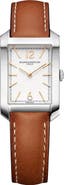 Baume & Mercier Hampton 10472 Automatic Leather Strap Watch, 35mm