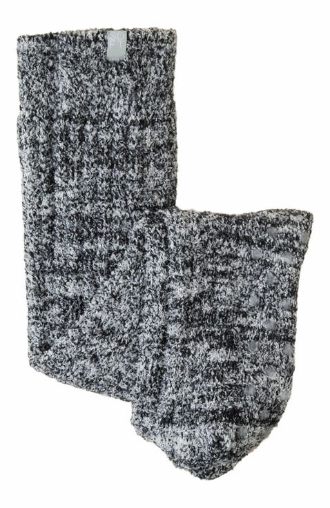 Marshmallow Slouchy Socks with Grippers