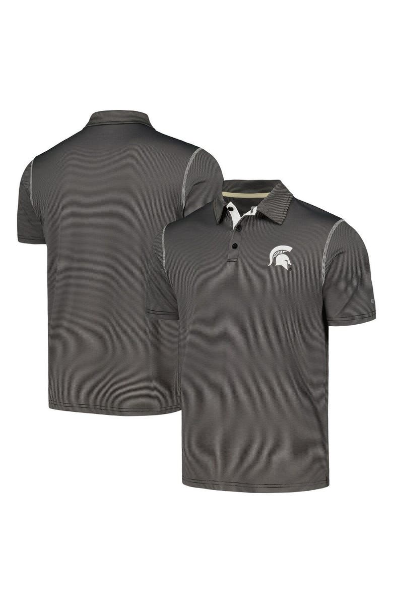 COLOSSEUM Men's Colosseum  Gray Michigan State Spartans Cameron Polo, Main, color, 