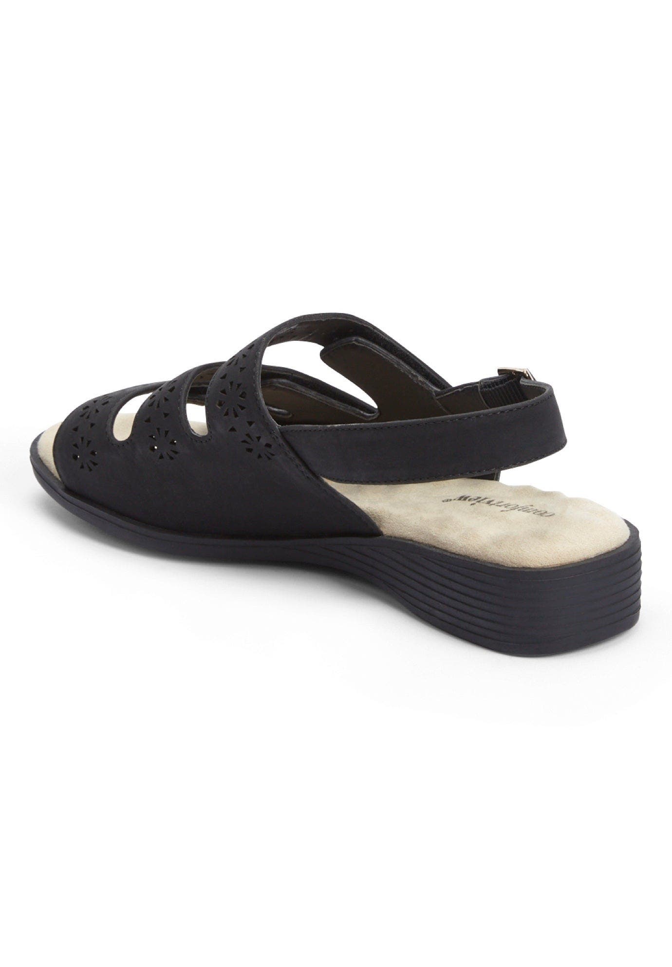 Comfortview The Sutton Sandal, Alternate, color, Black