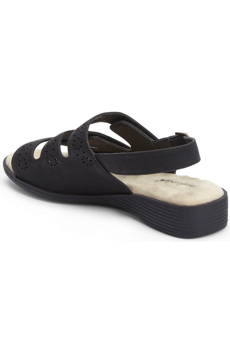 Comfortview The Sutton Sandal, Alternate, color, Black