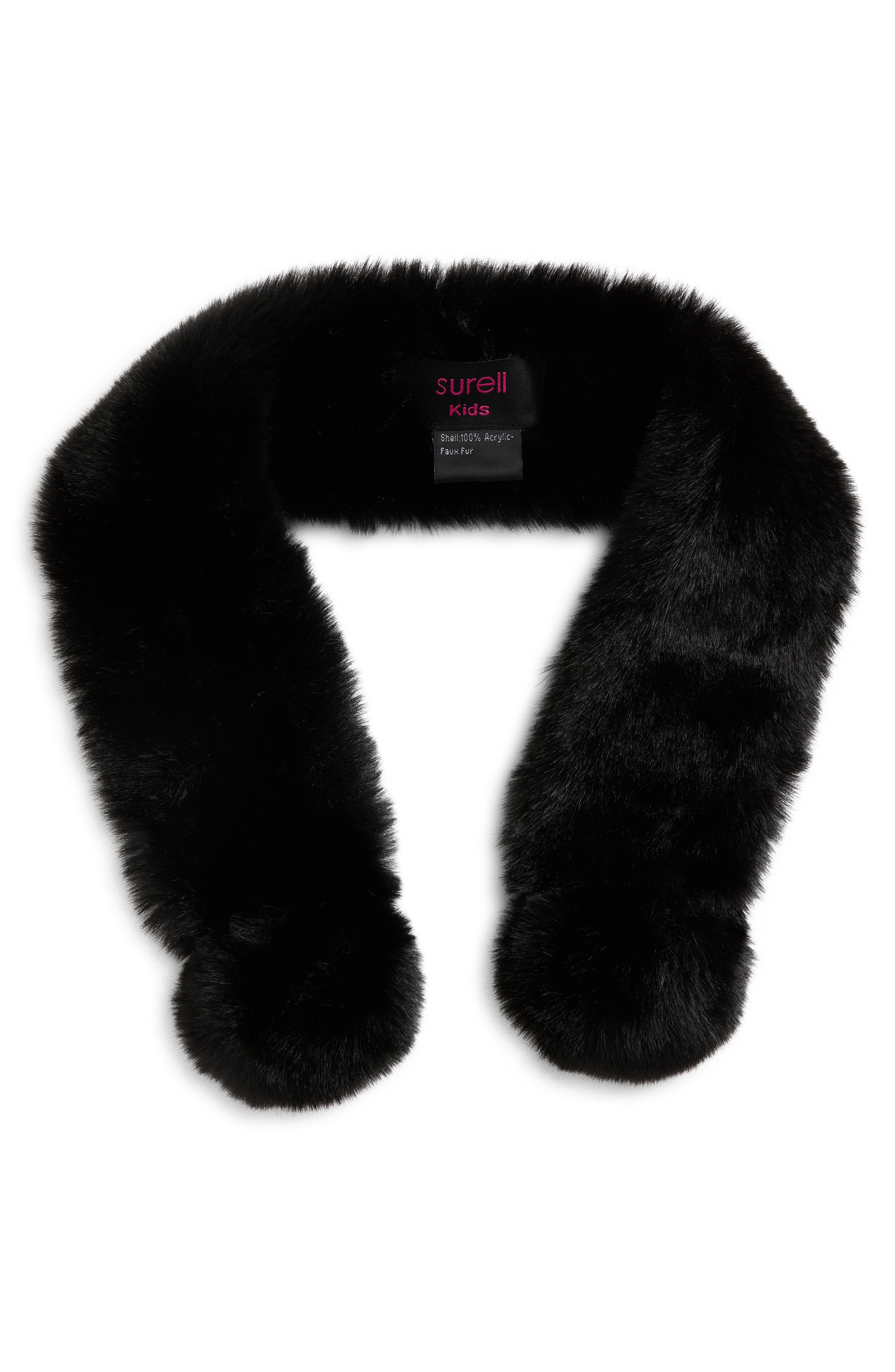 SURELL Kids' Faux Fur Scarf