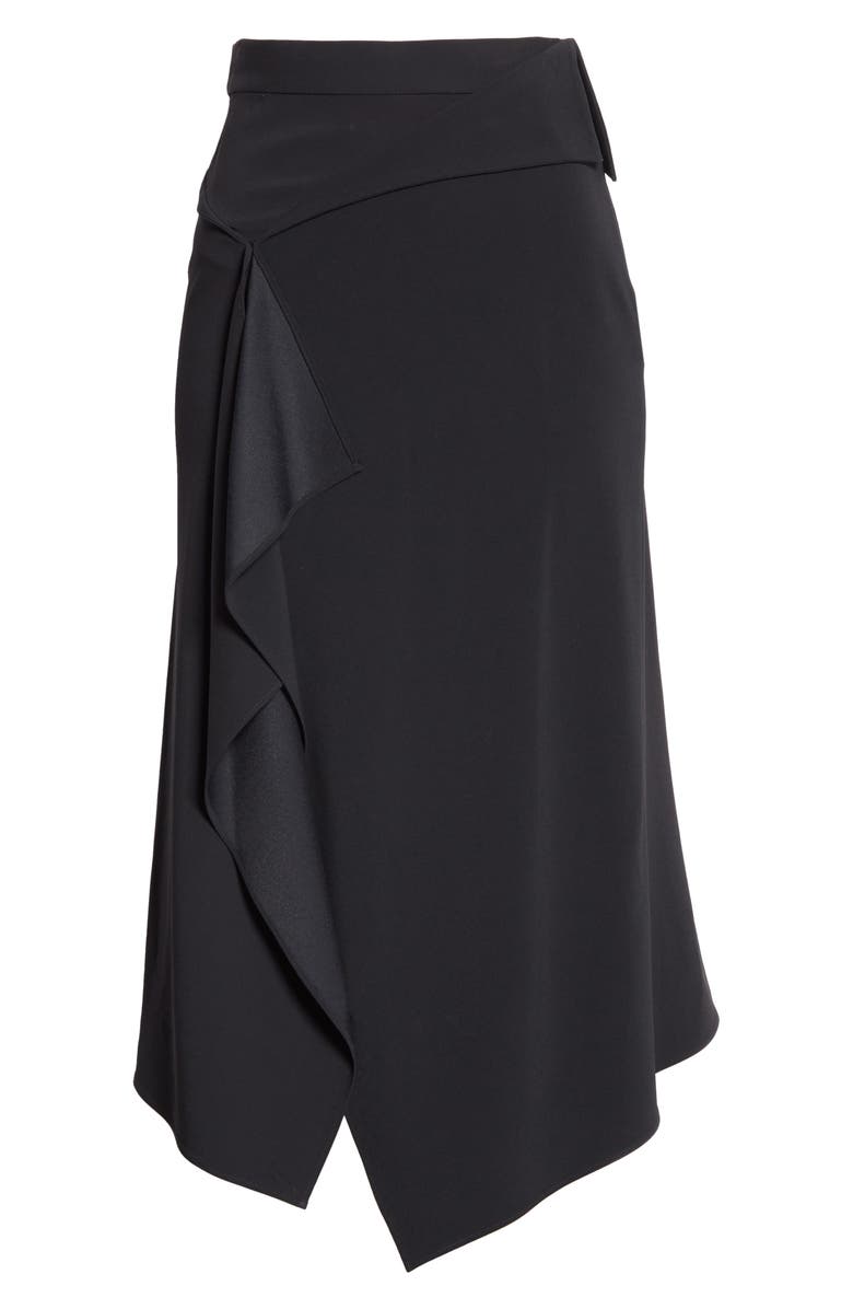 St. John Collection Asymmetrical Cady Skirt, Alternate, color,