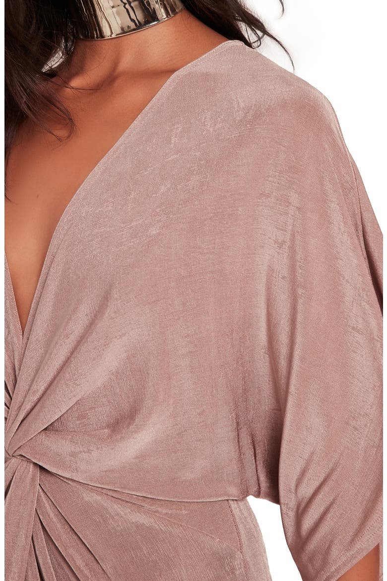 Kimono Midi Dress, Alternate, color, BLUSH