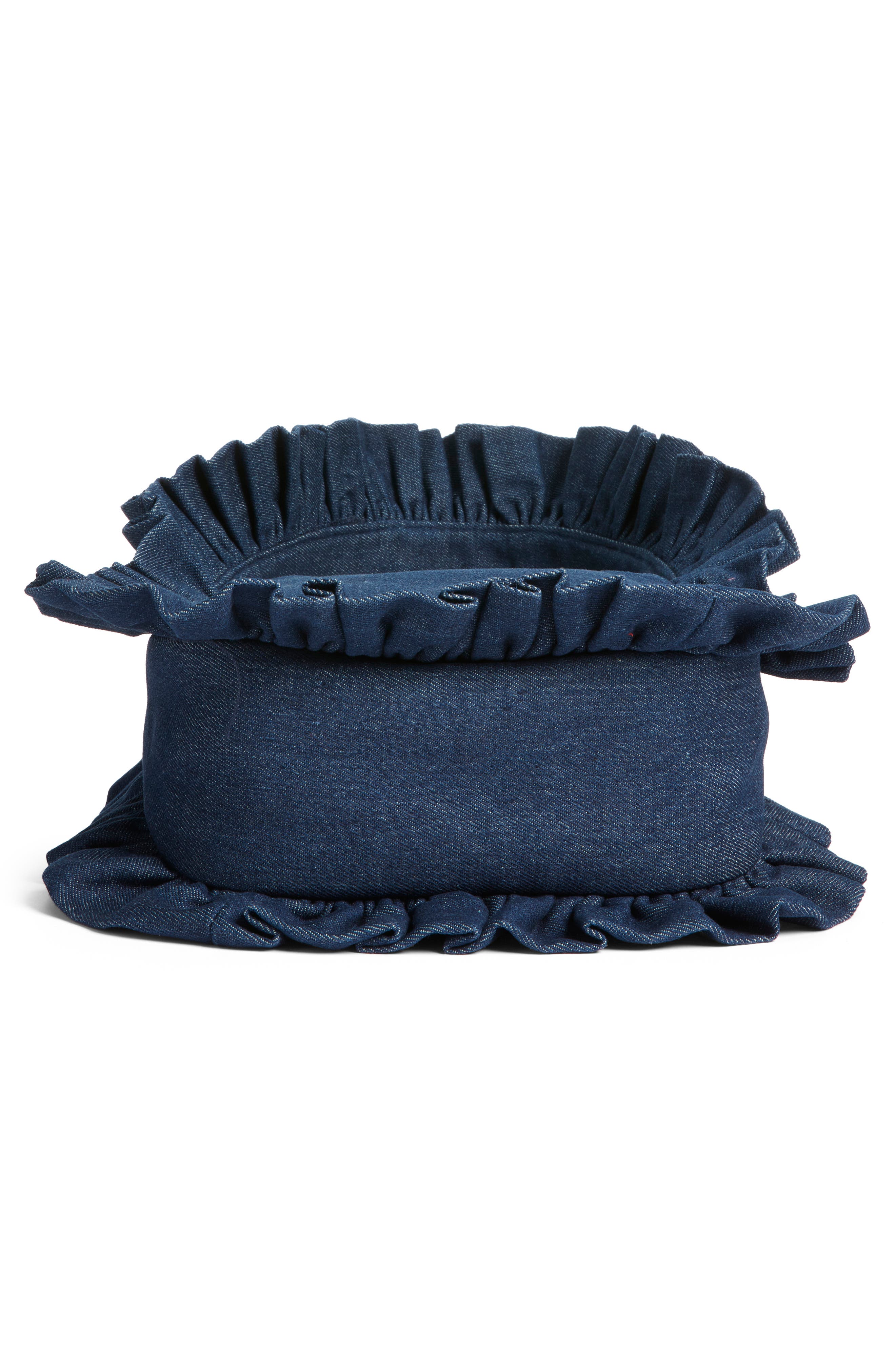 Baggy London Original Ruffle Twill Tote, Alternate, color, Denim