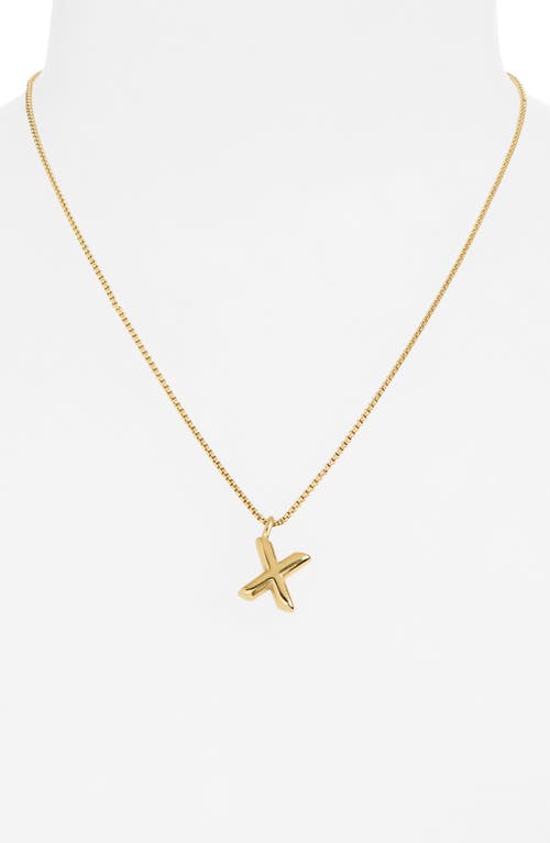 Open Edit Waterproof Bubble Initial Pendant Necklace