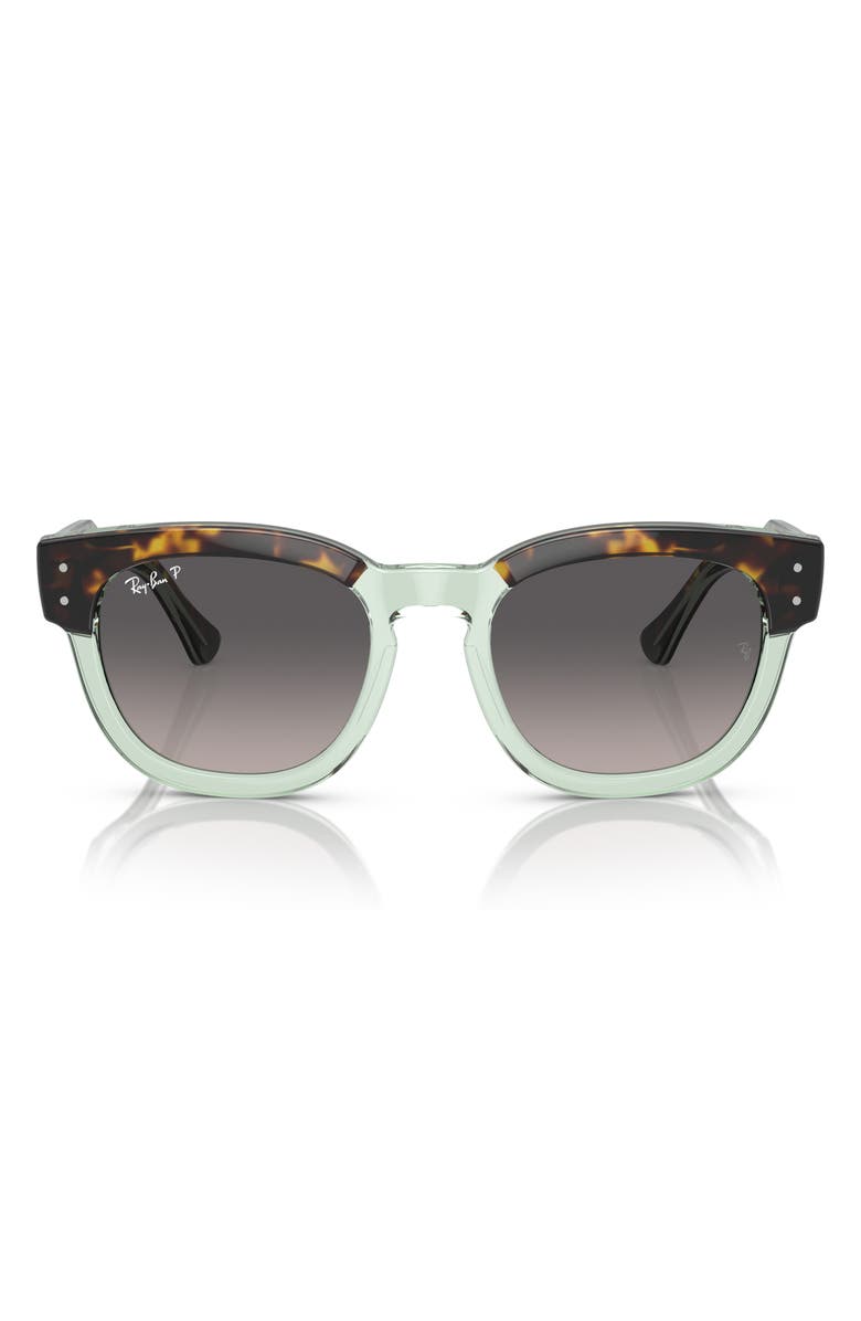 Ray-Ban Mega Hawkeye 53mm Gradient Polarized Square Sunglasses, Main, color, 