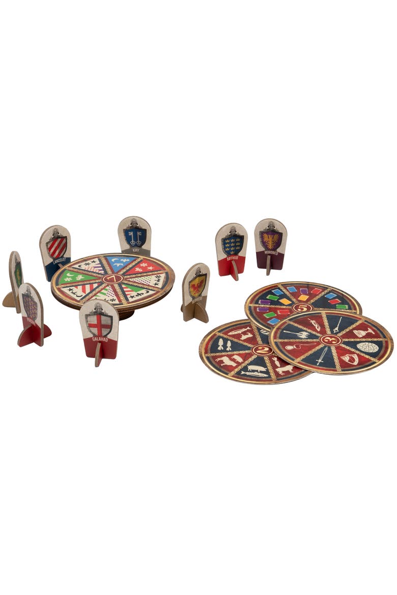 Knights of the Round Table 3D Wooden Brainteaser Puzzle, Alternate, color, Multicolored