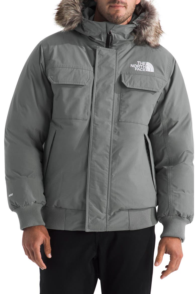 McMurdo Water Repellent 600 Fill Power Down Jacket with Removable Faux Fur Trim, Main, color, SMOKED PEARL