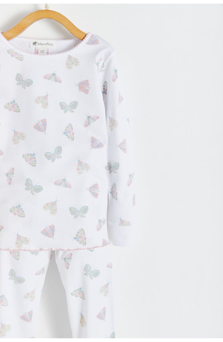 Babycottons Lisa Snug Fit Long Pajama Set for Infant, Alternate, color, White