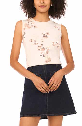 Floral Sleeveless Sweater