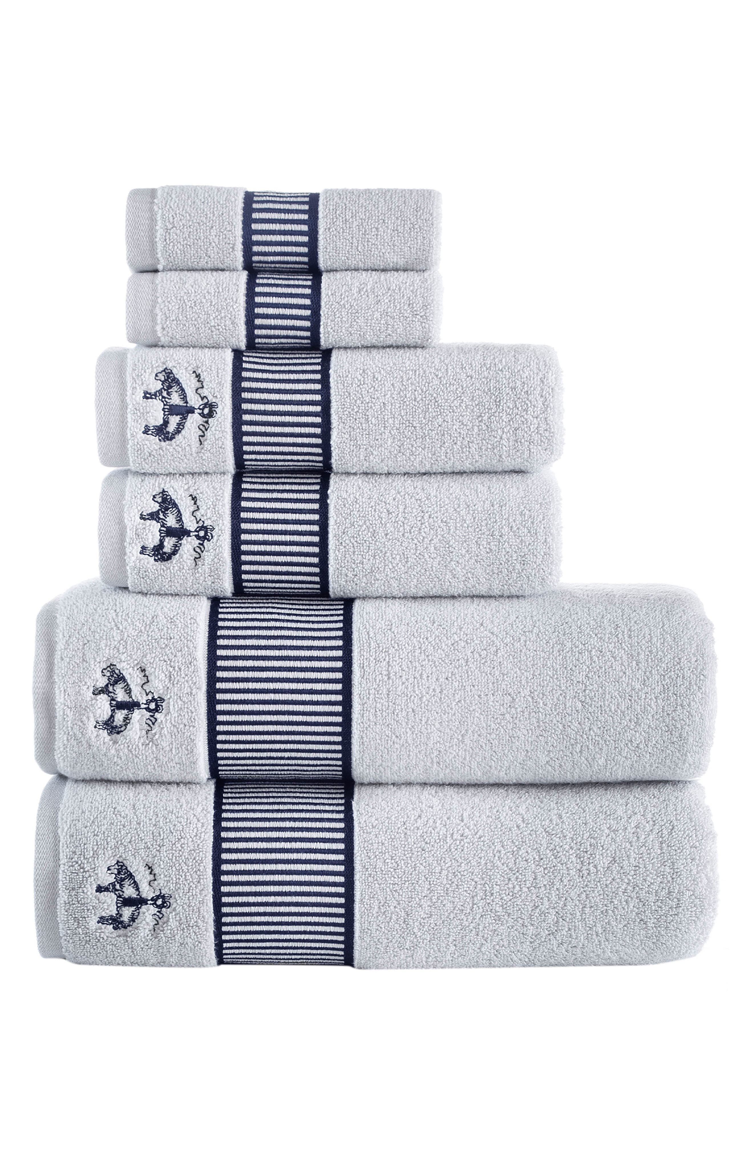Fancy Border Turkish Cotton 3-Piece Towel Set