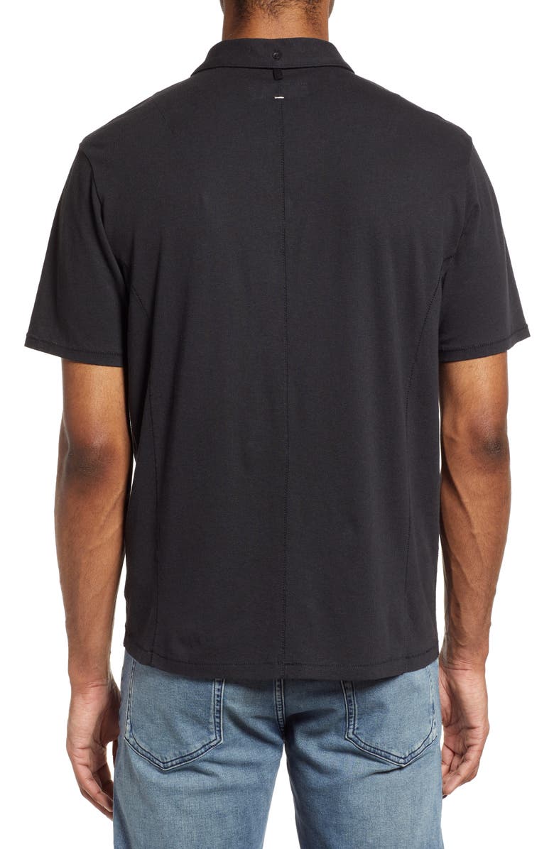 rag & bone Men's Mercer Short Sleeve Linen Blend Polo, Alternate, color, 