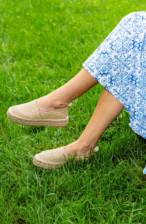 Shop Patricia Green Abigail Espadrille Slip-on In Raffia