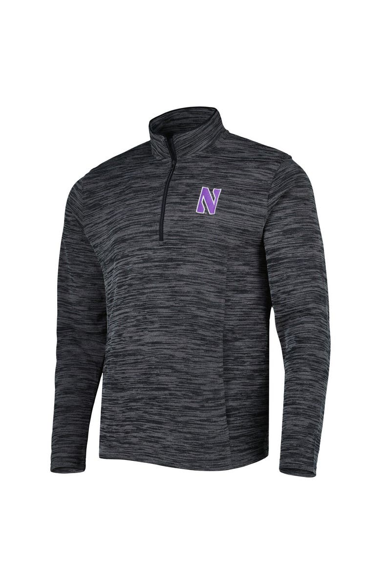 Under Armour Men's Under Armour Black Northwestern Wildcats Tempo Fleece Quarter-Zip Jacket, Alternate, color, 