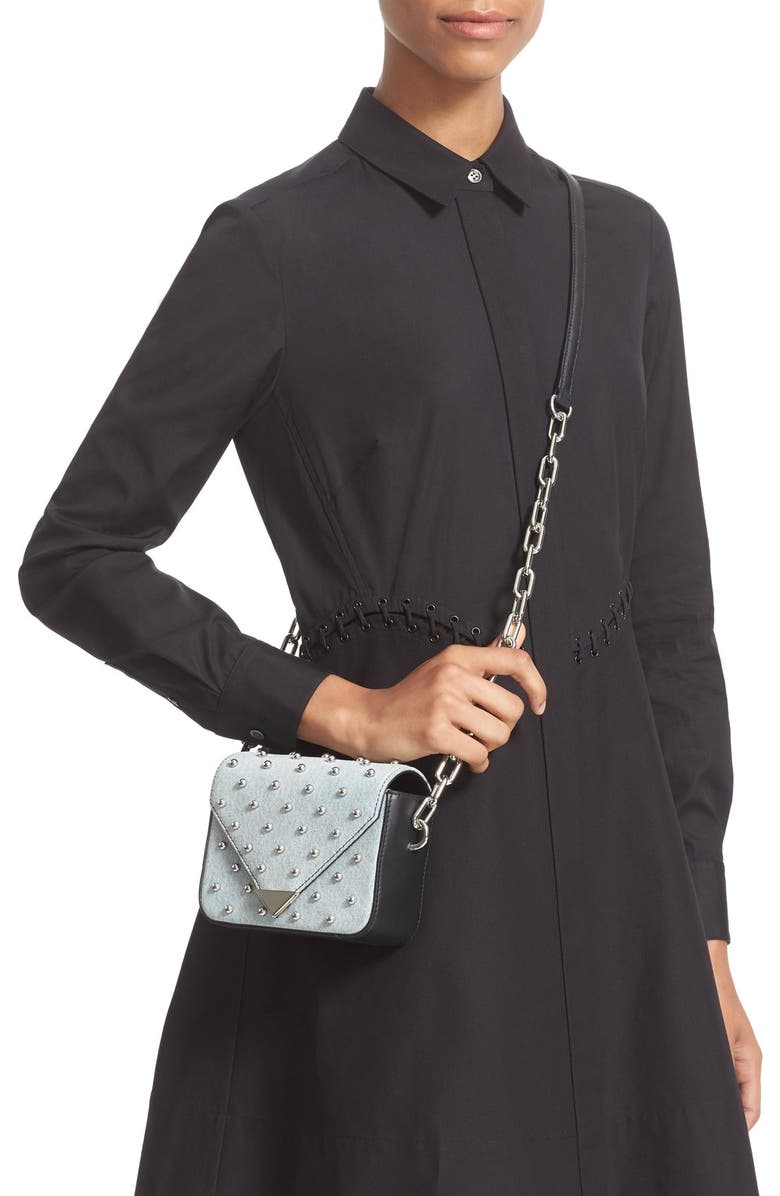 Alexander Wang Mini Prisma Studded Crossbody Bag, Alternate, color,
